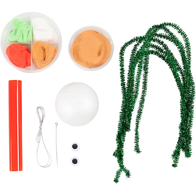 Produktbilde 6 for Mini DIY Kit Modellering, Pepperkakemann, ass. farger, 1 pk.