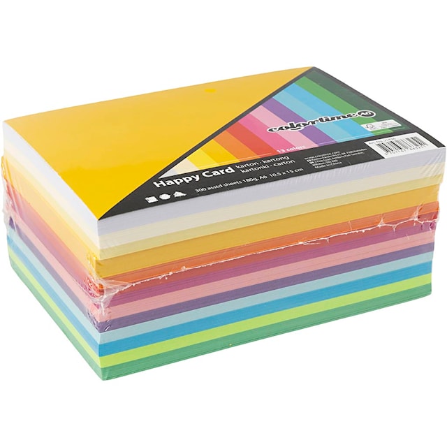 Produktbild 2 för Kartong Vårfärger A6 180g 300-pack