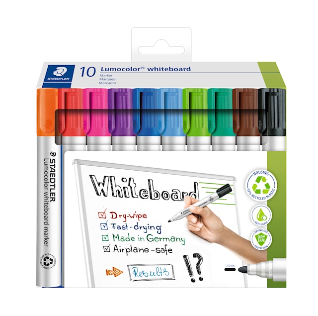 Tuotekuva 5 - Lumocolor Whiteboard-markerit 10-pack Staedtler