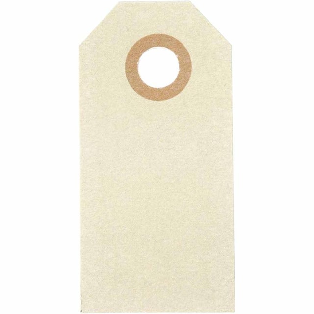 Tuotekuva 1 - Manillaetiketit, koko 3x6 cm, 250 g, kerma, 30 kpl/ 1 pkt