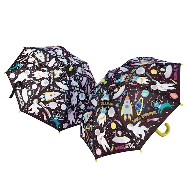 Väriä vaihtava Sateenvarjo Avaruus Floss & Rock