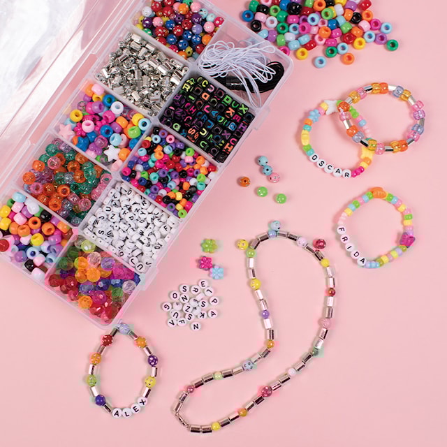 Produktbilde 1 for Perler i oppbevaringsboks 1900 stk. Playbox