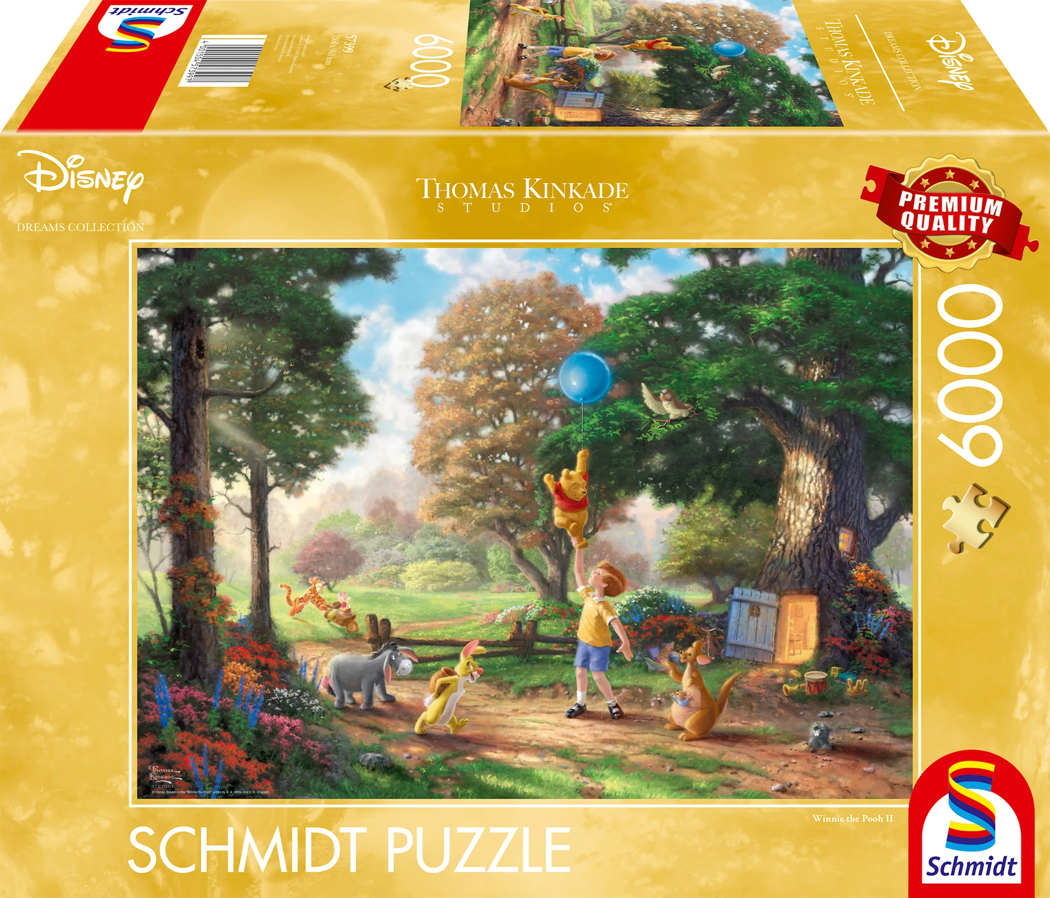 Produktbilde for Puslespill Disney Winnie Pooh II 6000 brikker, Schmidt