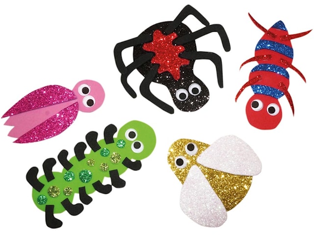 Produktbild 2 för Dekorgummi Glitter A4 10 färger, Playbox