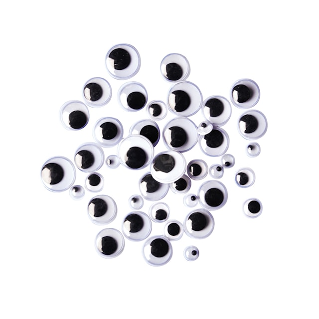 Silmät 300 kpl 7 10 ja 15 mm mustavalkoinen Playbox