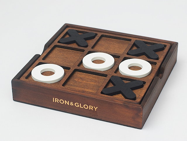 Produktbild 2 för Träspel Tre i Rad Iron & Glory