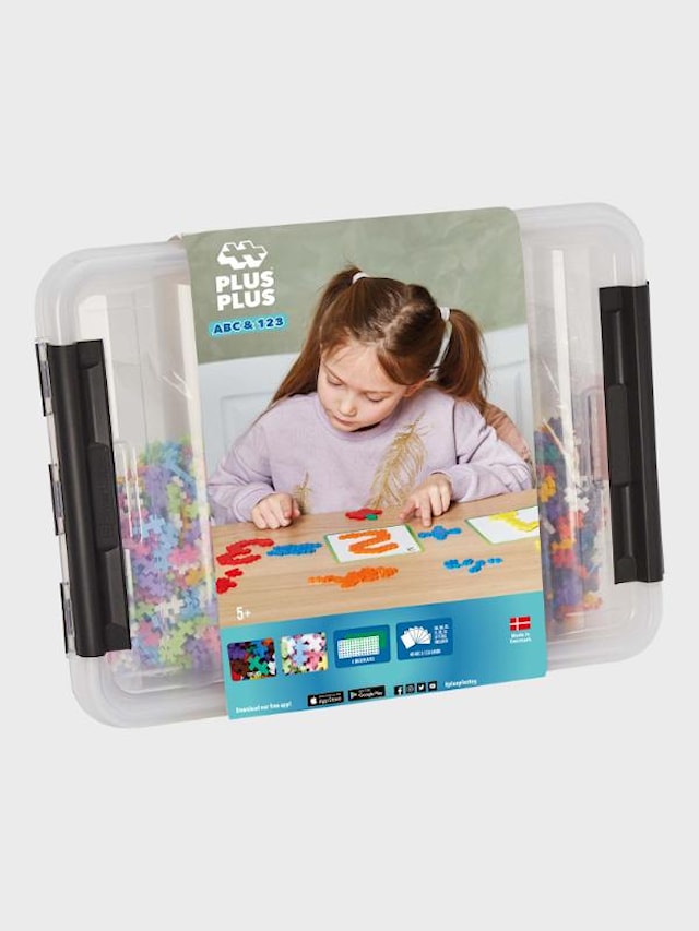 Plus-Plus ABC & 123 Säilytyslaatikko 2000 Palaa