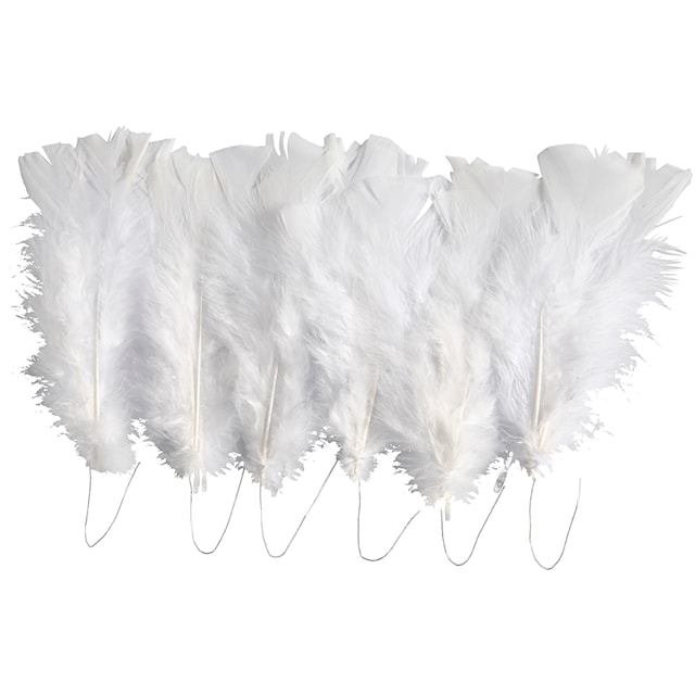 Produktbilde 1 for Dun, L: 11-17 cm, 18 bunter, hvit