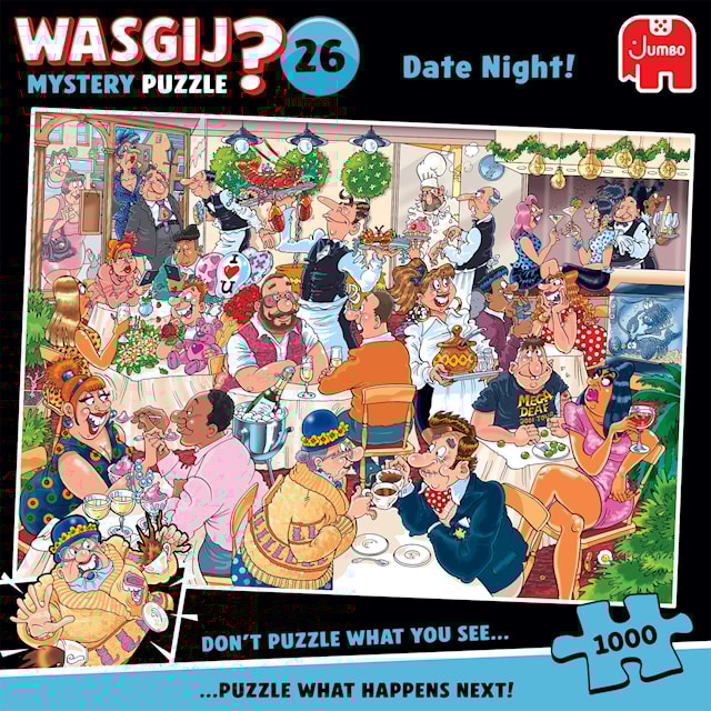Produktbild 1 för Wasgij Mystery 26 Date Night! Pussel 1000 bitar