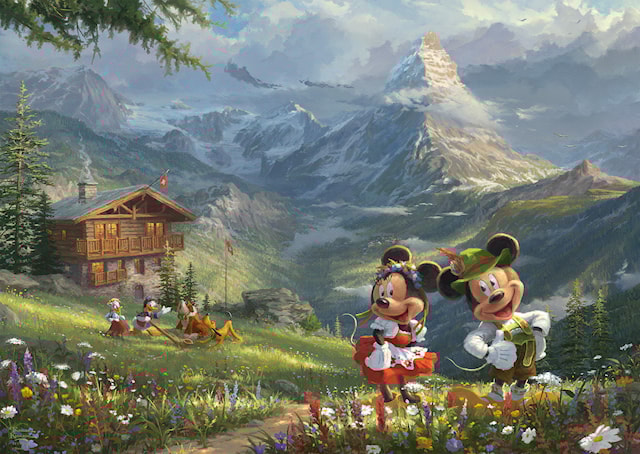 Tuotekuva 2 - Palapeli Disney Mickey & Minnie in the Alps 1000 palaa Schmidt
