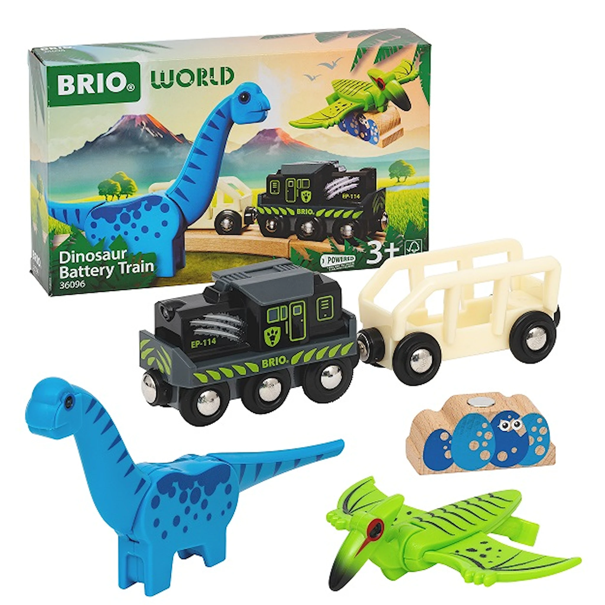 Produktbilde for Batteridrevet Tog med Dinosaurer BRIO®World (36096)
