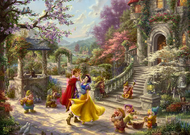Produktbilde 2 for Disney Dancing with the prince Thomas Kinkade Puslespill 1000 brikker Schmidt