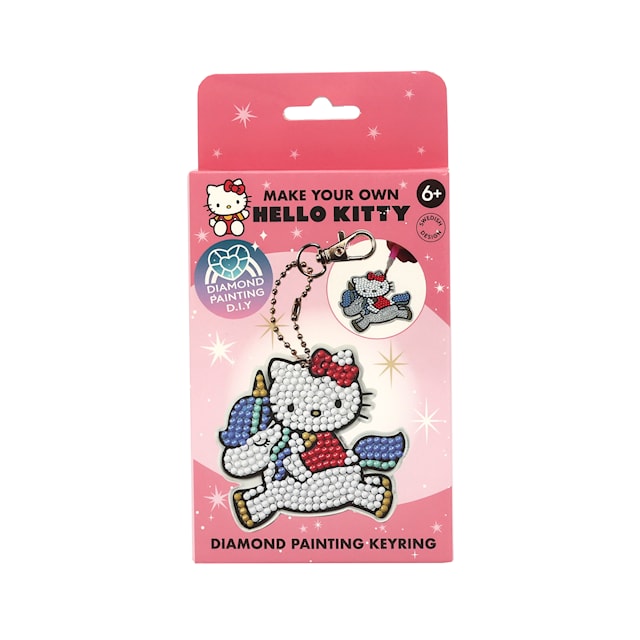 Produktbild 1 för Hello Kitty Diamantmålning Nyckelring Micki
