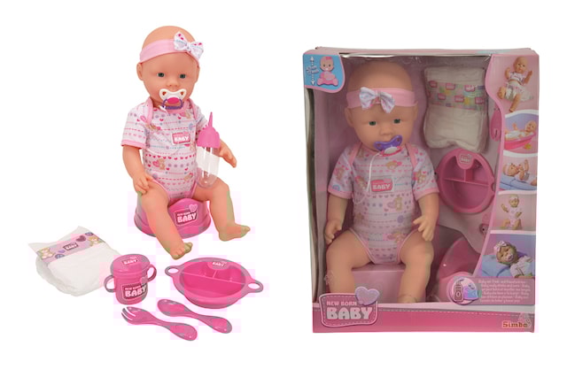 Tuotekuva 2 - New Born Baby Interkaktiivinen Tyttövauva 43 cm