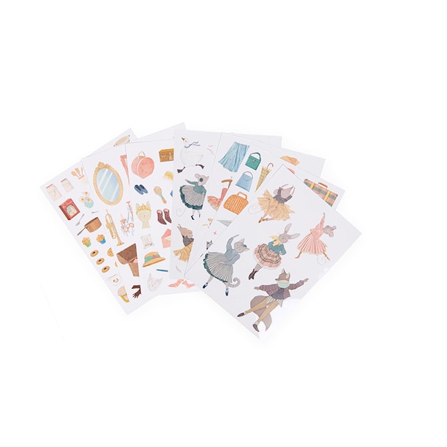 Produktbild 4 för Målarbok med Stickers - Dansskola Moulin Roty