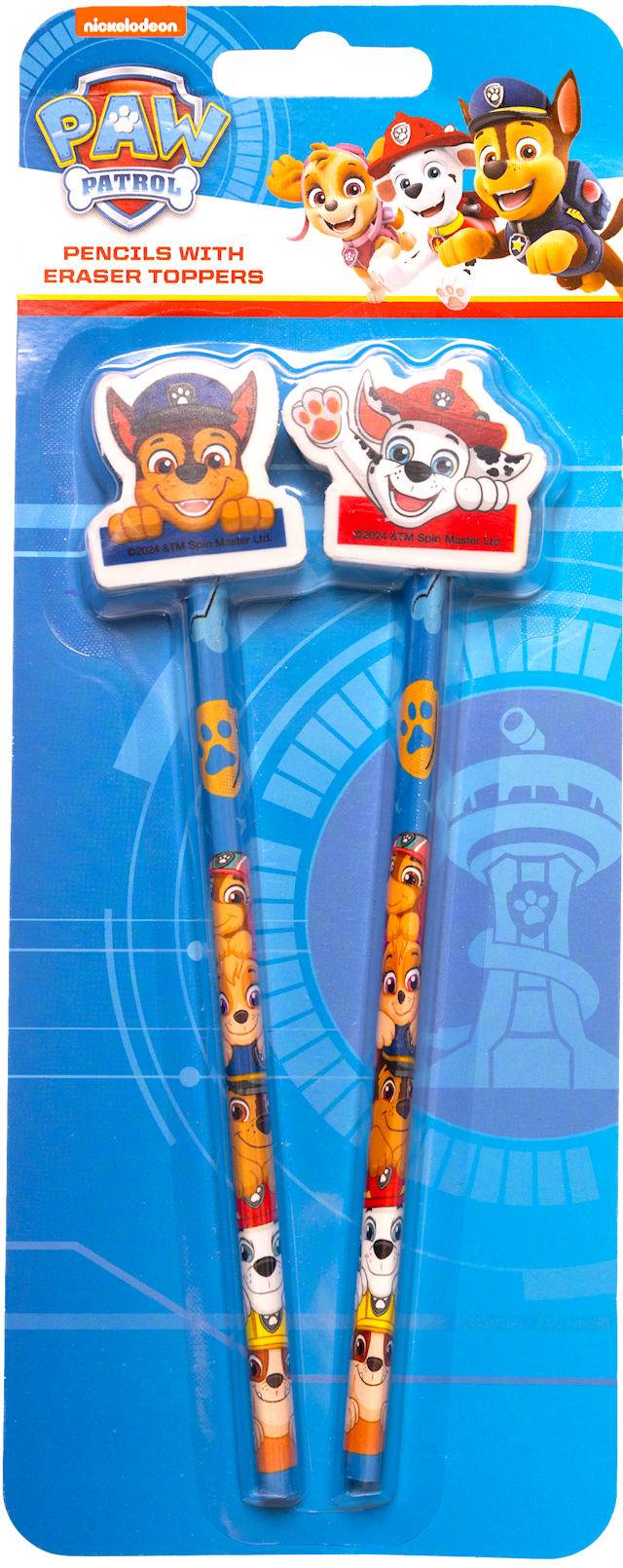 Produktbild 1 för Paw Patrol Blyertspennor 2-pack med Suddgummi