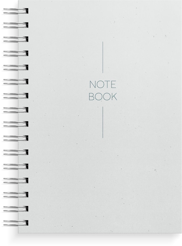 Tuotekuva 1 - Muistikirja A5 Vaaleansininen, spiraali, viivoitettu, Burde