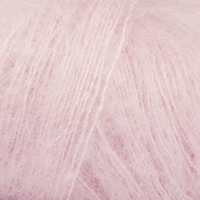 Kid- Silk Uni Color Garn Mohair Silke 25 g ljus rosa 03 Drops