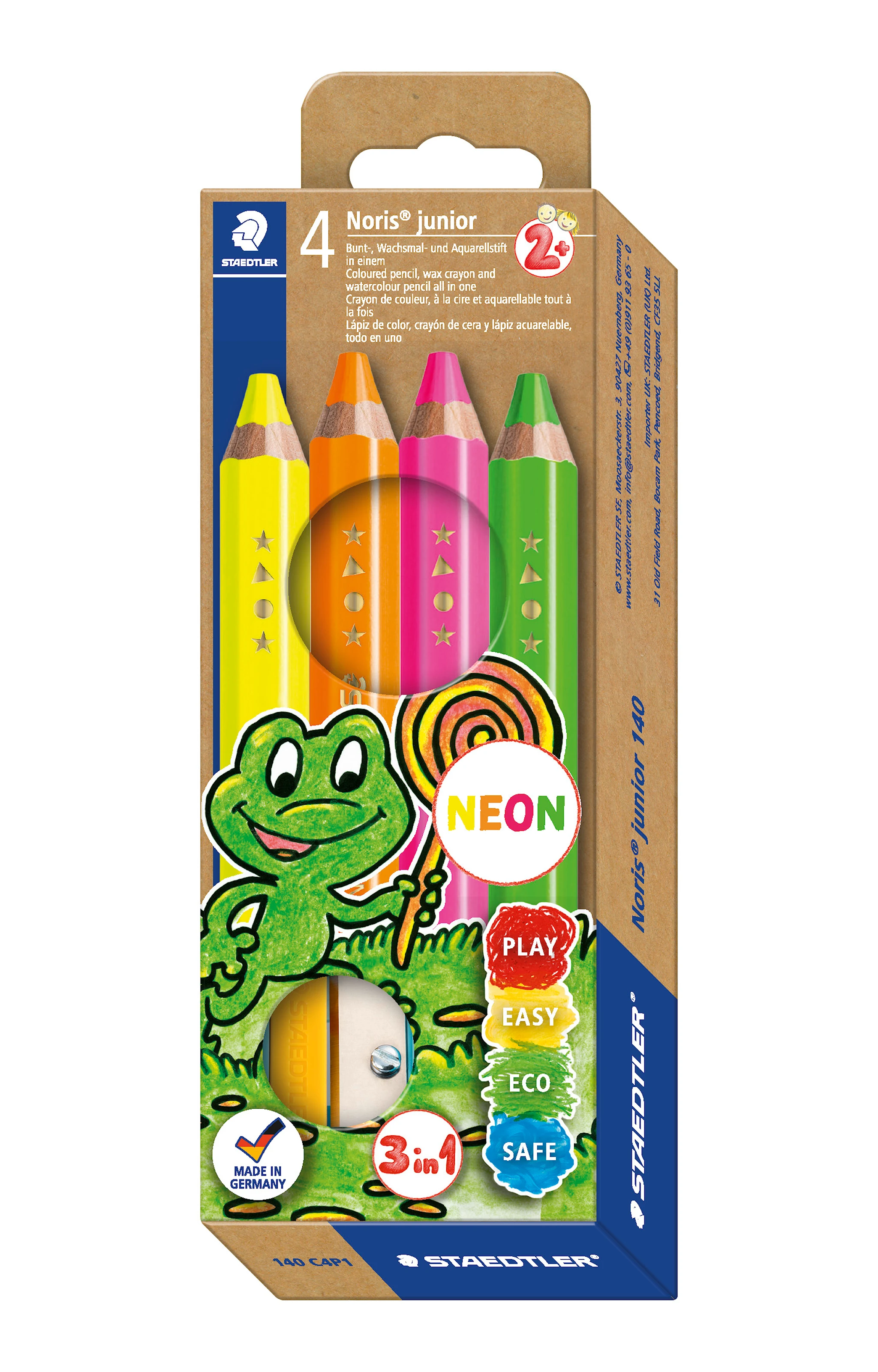 Tuotekuva ille Värikynät Noris Junior 4-pack 100% PEFC Staedtler