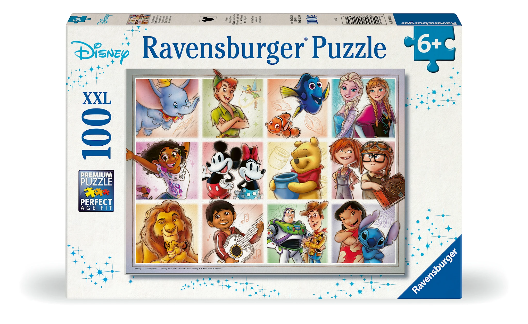 Produktbilde for Disney Multicharacter Puslespill 100 biter XXL, Ravensburger