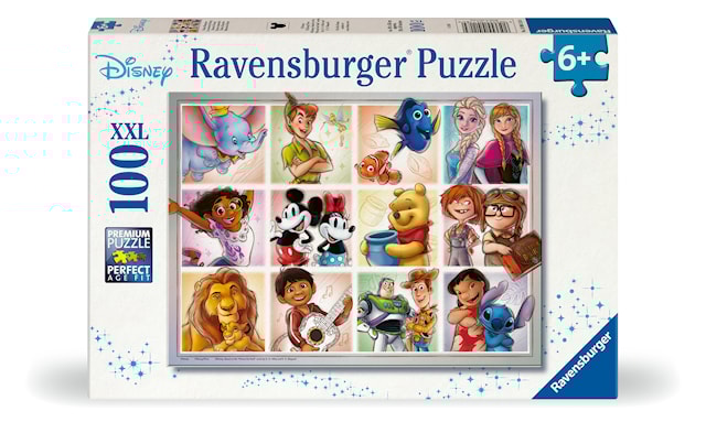 Tuotekuva 1 - Disneyn monihahmoinen palapeli 100 palaa XXL, Ravensburger