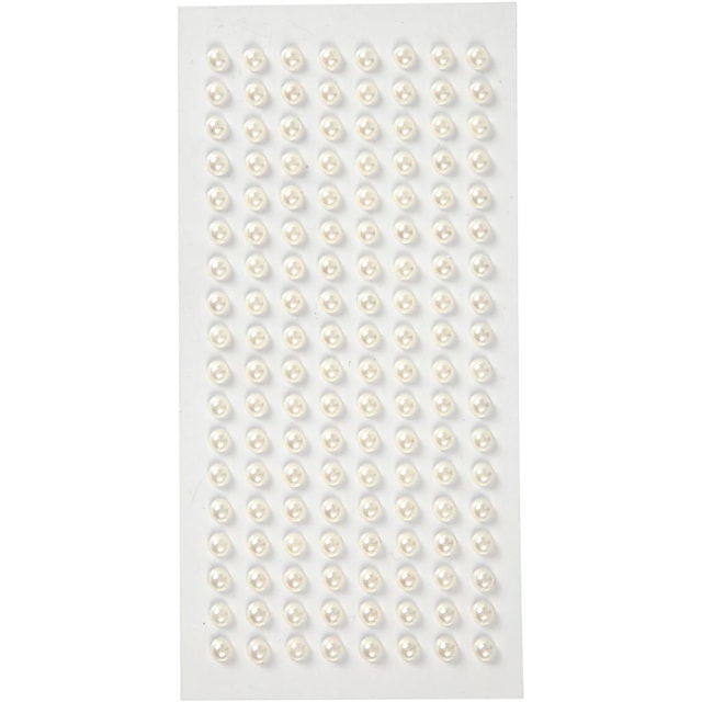 Produktbild 1 för Halvpärlor självhäftande 5 mm 144-pack