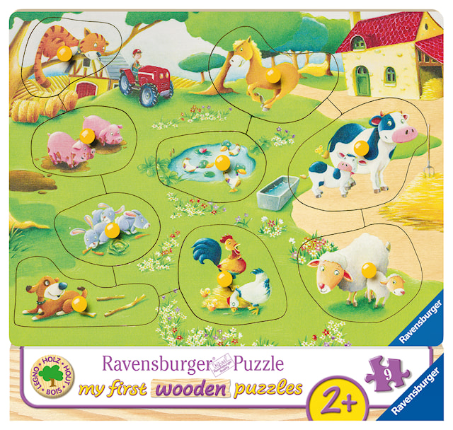 Produktbilde 1 for Bondegårdsdyr Puslespill 9 brikker Ravensburger