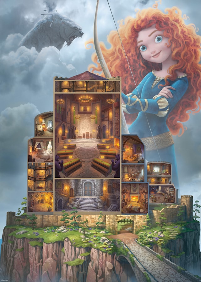 Produktbild 2 för Disney Castles Merida Pussel 1000 bitar, Ravensburger