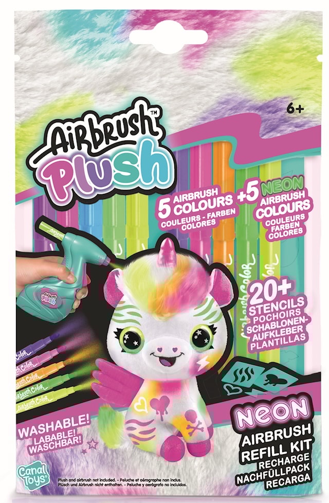 Produktbild 3 för Plush Refill Neon Kit x 10 marks Airbrush Plysch
