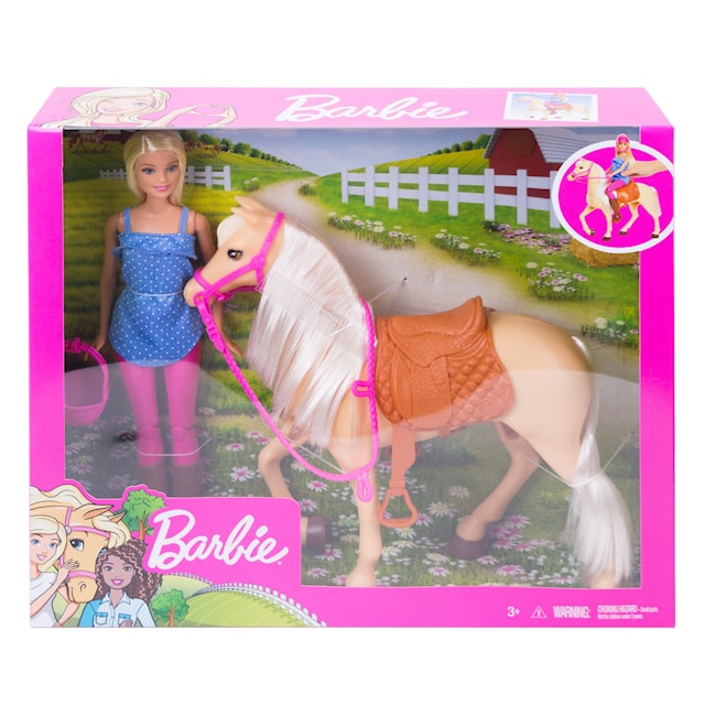 Produktbild 3 för Barbie Docka Med Häst Set