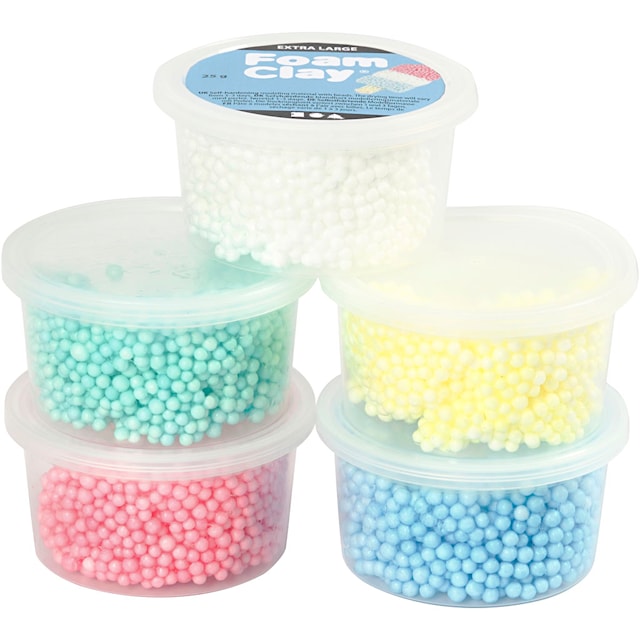Produktbild 2 för Foam Clay Modellera Pastell Extra Large 5x25g Creativ Company