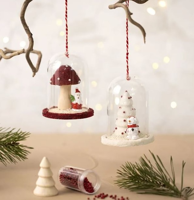 Produktbild 4 för Julgranar i trä höjd 3,3-6,3 cm 4-pack