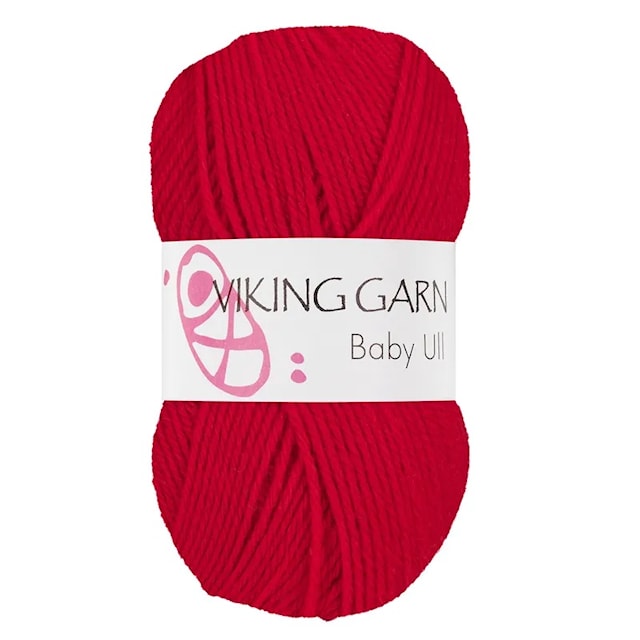 Baby Ull 50 g punainen Viking Garn