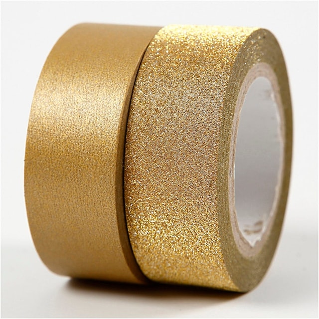 Tuotekuva 3 - Design-teippi, Lev: 15 mm, kulta, 2 rll/ 1 pkt