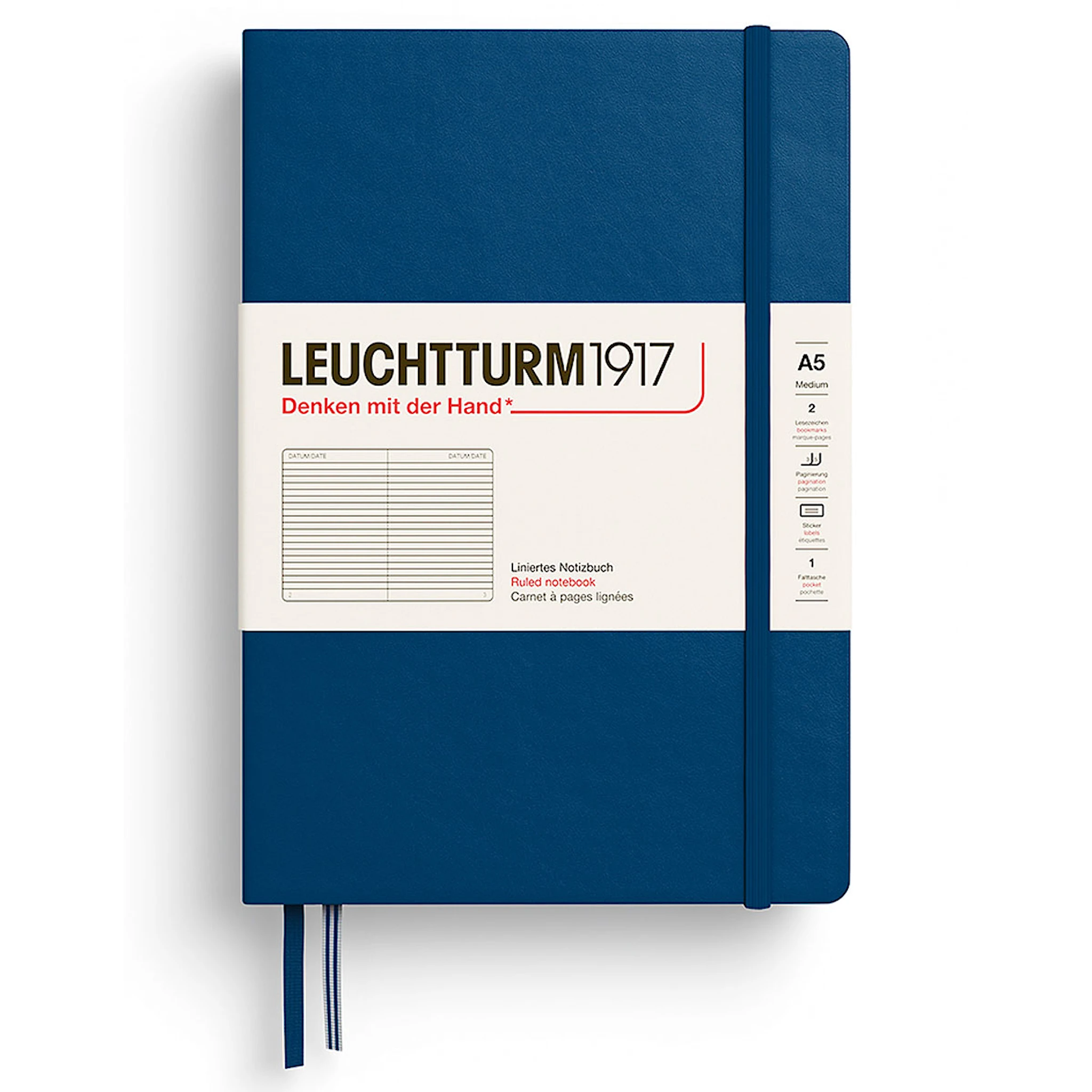 Produktbilde for Notebook A5 Hard Linjert Indigo Leuchtturm1917