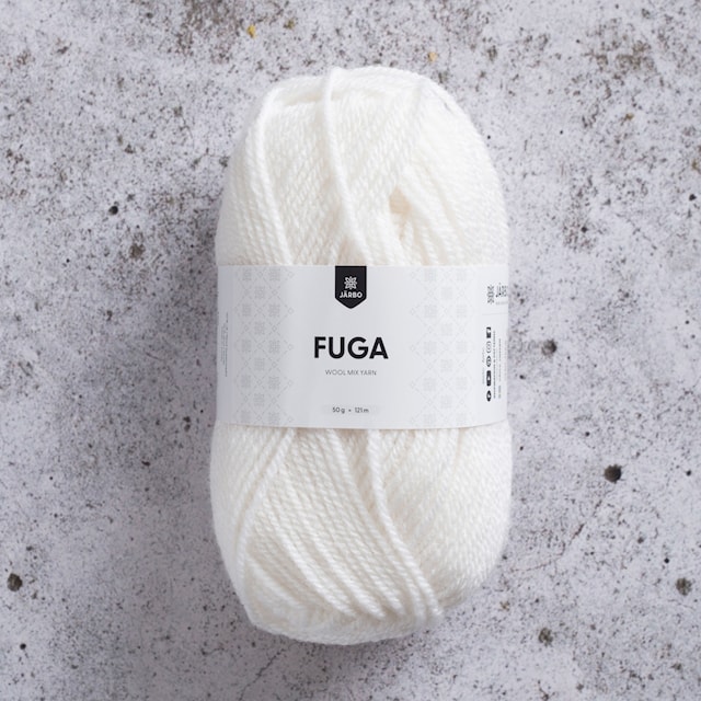 Fuga Garn Ullmix 50 g Vit (60100) Järbo