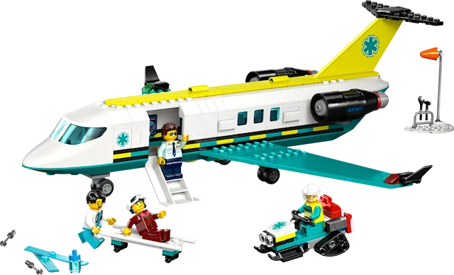 Tuotekuva 2 - Pelastuslaitoksen ambulanssilentokone LEGO® City (60465)
