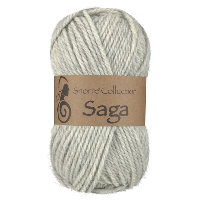 Saga Ull, Alpacka mix 50 gr Pärlgrå 412, Viking Snorre