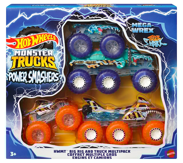 Produktbilde 2 for Hot Wheels Monster Trucks Power Smashers Lekesett