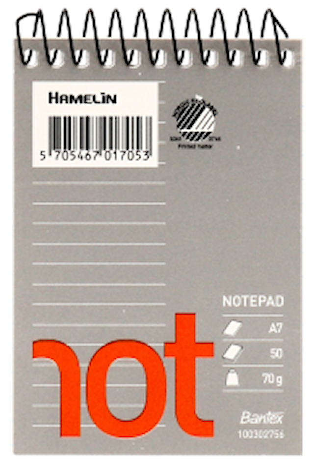 Produktbilde 1 for Notathefte A7 linjert Bantex