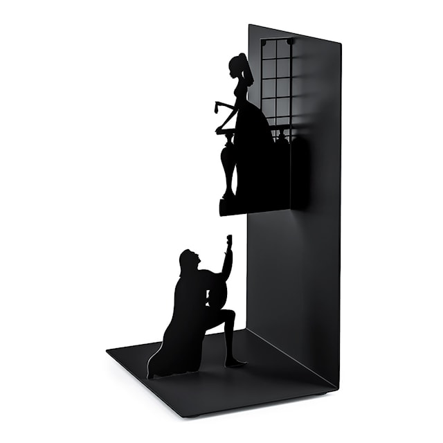 Produktbilde 1 for Bookend Romeo & Juliet Black Metal Balvi