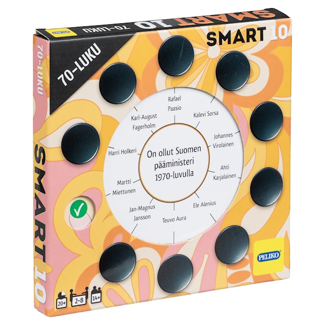 Produktbild 1 för Smart10 Frågekort 70-Talet (FI)
