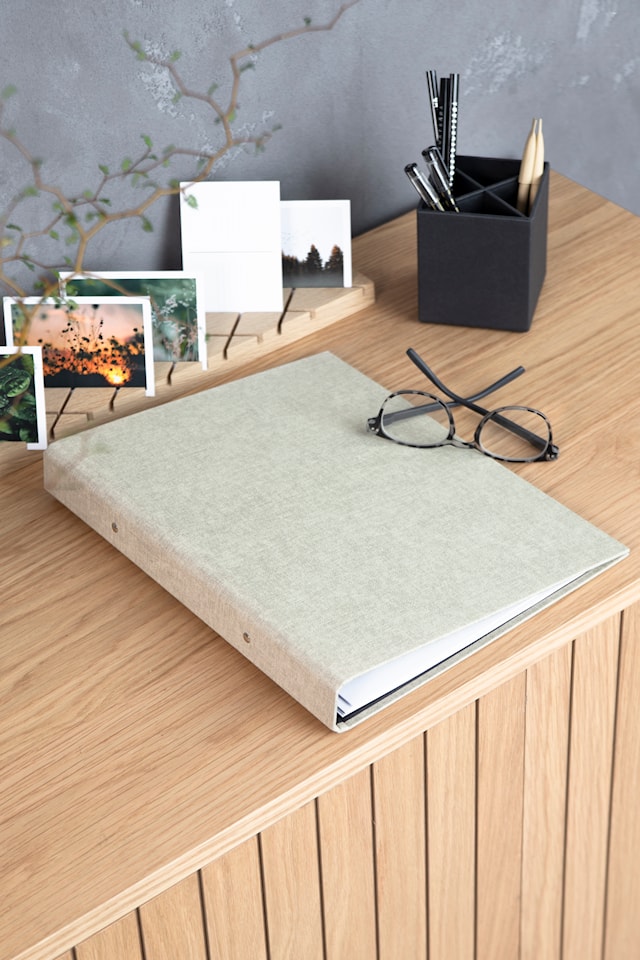 Tuotekuva 3 - Ringo A4 -sidostokansio Linen Bigso Box of Sweden