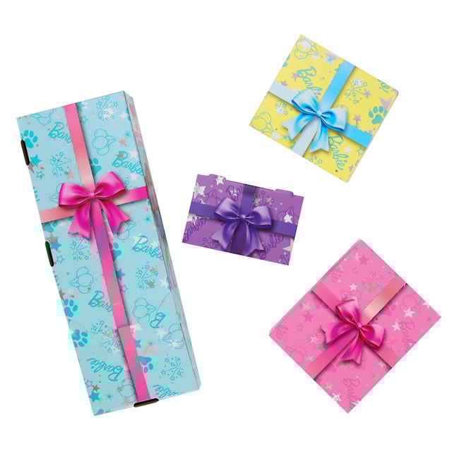 Produktbild 3 för Barbie Party Unboxed Modedocka med Brunt/Blått Hår