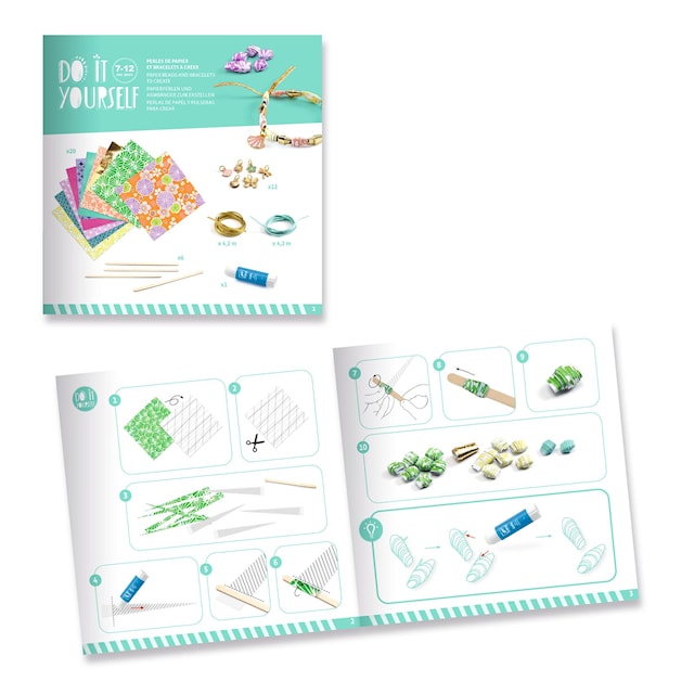 Produktbilde 2 for Lag dine egne papirperler og armbånd Djeco