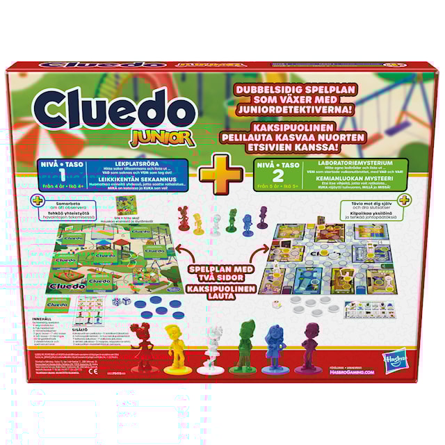 Produktbild 5 för Cluedo Junior 2 Games in 1 (SE/FI)