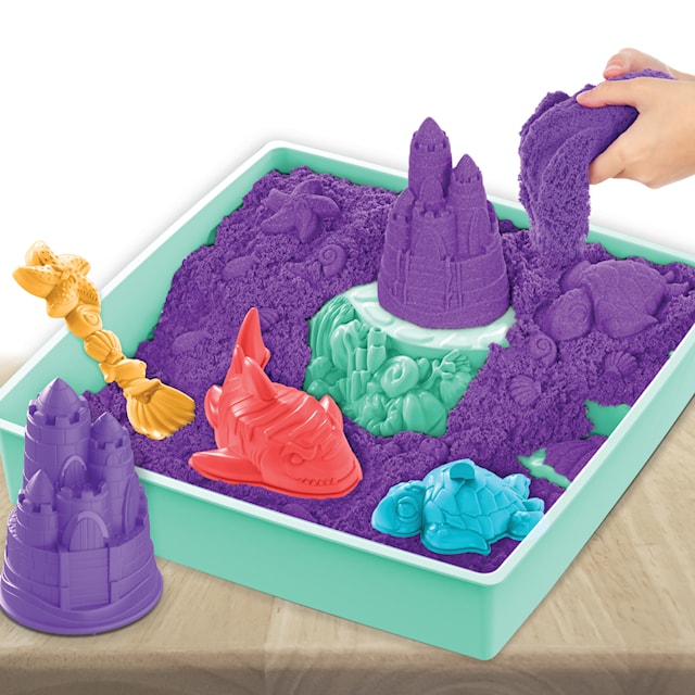 Produktbild 2 för Kinetic Sand Sandbox Lekset Lila