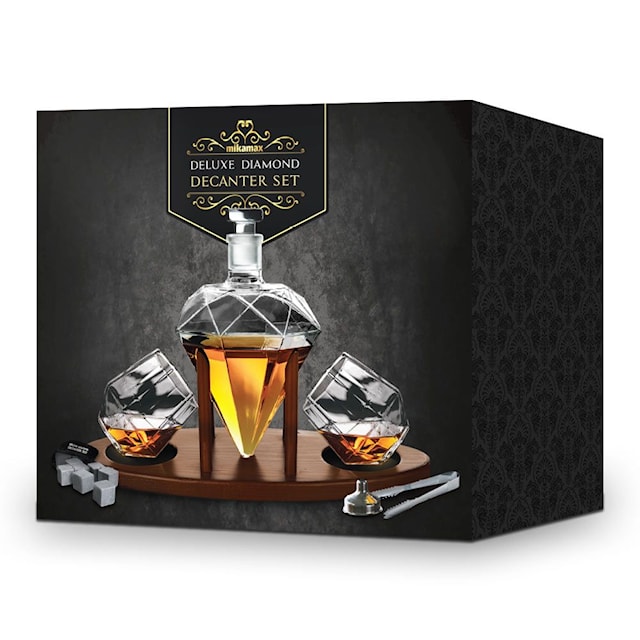 Produktbild 2 för Deluxe Diamond Decanter Set