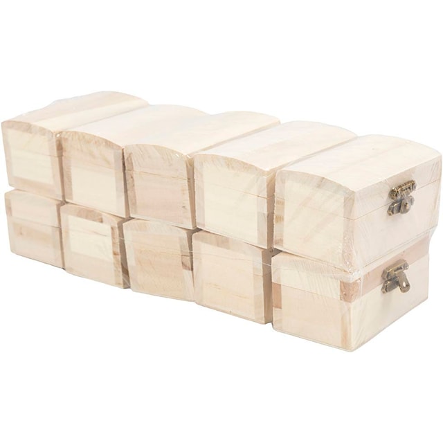 Produktbilde 5 for Skattekiste/smykkeskrin, D: 4,9 cm, L: 9 cm, B: 5,2 cm, 10 stk./ 1 pk.