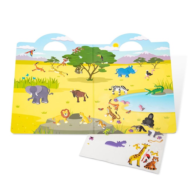 Tuotekuva 2 - Reusable Puffy Stickers Safari Melissa & Doug